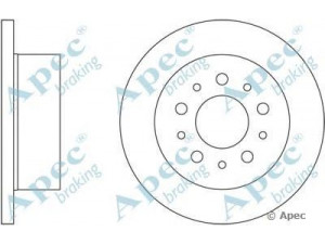 APEC braking DSK2483 stabdžių diskas 
 Dviratė transporto priemonės -> Stabdžių sistema -> Stabdžių diskai / priedai
424930, 424931, 51740245, 51749274