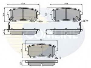 COMLINE CBP31320 stabdžių trinkelių rinkinys, diskinis stabdys 
 Techninės priežiūros dalys -> Papildomas remontas
58302-07A10, 5830207A00