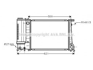 AVA QUALITY COOLING BW2083 radiatorius, variklio aušinimas 
 Aušinimo sistema -> Radiatorius/alyvos aušintuvas -> Radiatorius/dalys
1712971, 1712978, 1719302