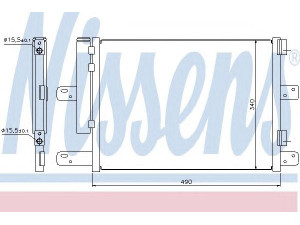 NISSENS 940096 kondensatorius, oro kondicionierius 
 Oro kondicionavimas -> Kondensatorius
504080822, 504238741, 504080822