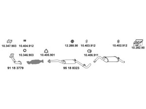 EBERSPÄCHER 10_96 išmetimo sistema 
 Išmetimo sistema -> Išmetimo sistema, visa
