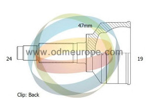 ODM-MULTIPARTS 12-310602 jungčių komplektas, kardaninis velenas 
 Ratų pavara -> Sujungimai/komplektas
43410-B2010, 43410B2010000, 43411-B9070