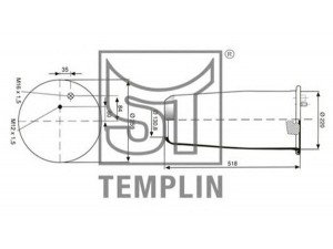 ST-TEMPLIN 04.060.6106.940 dėklas, pneumatinė pakaba
81.43601.0153, 81.43601.6067