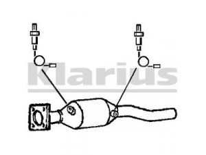 KLARIUS 311535 katalizatoriaus keitiklis 
 Išmetimo sistema -> Katalizatoriaus keitiklis
8A0131702DX, 8A0131702DX
