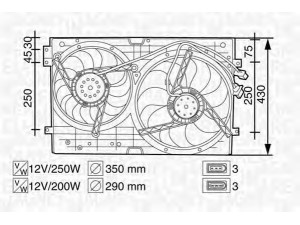 MAGNETI MARELLI 069422258010 ventiliatorius, radiatoriaus 
 Aušinimo sistema -> Oro aušinimas
1J0.959.455 M, 1J0959455F, 1J0959455M