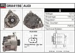 DELCO REMY DRA4156 kintamosios srovės generatorius 
 Elektros įranga -> Kint. sr. generatorius/dalys -> Kintamosios srovės generatorius
078903016AB, 078903016AC, 078903018A