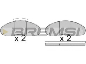BREMSI BP7261 stabdžių trinkelių rinkinys, diskinis stabdys 
 Techninės priežiūros dalys -> Papildomas remontas
MDP627, MDP627X, 6314200020, 6314200220