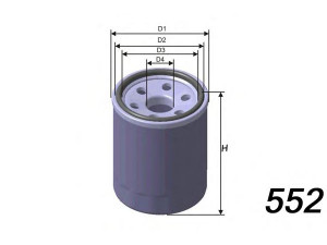 MISFAT Z645 alyvos filtras
04154PR3E00, 15200PH1004, 15220PH1014
