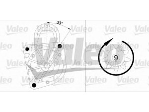VALEO 455958 starteris 
 Elektros įranga -> Starterio sistema -> Starteris
436763526, 46763528