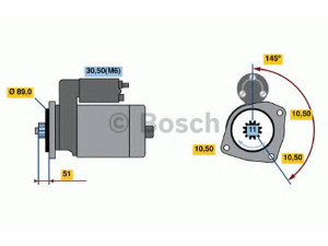 BOSCH 0 001 241 008 starteris
612600090293