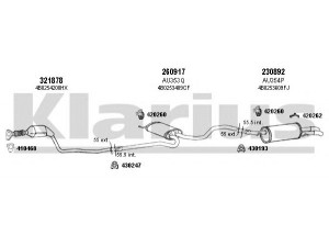 KLARIUS 940559E išmetimo sistema 
 Išmetimo sistema -> Išmetimo sistema, visa