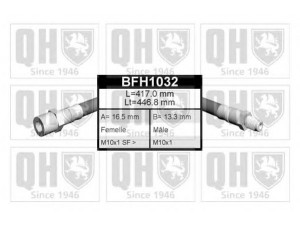 QUINTON HAZELL BFH1032 stabdžių žarnelė
211 611 701