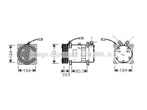 AVA QUALITY COOLING UVK042 kompresorius, oro kondicionierius