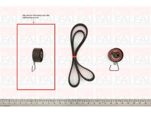 FAI AutoParts TBK155 paskirstymo diržo komplektas 
 Techninės priežiūros dalys -> Papildomas remontas
