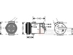 VAN WEZEL 3700K463 kompresorius, oro kondicionierius 
 Oro kondicionavimas -> Kompresorius/dalys
13191996, 6854003, 6854073