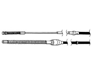 FERODO FHB432826 trosas, stovėjimo stabdys 
 Stabdžių sistema -> Valdymo svirtys/trosai
6N0609721B, 6N0609721F, 6N0609721J