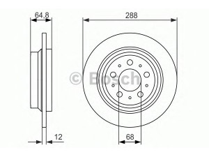 BOSCH 0 986 479 873 stabdžių diskas 
 Stabdžių sistema -> Diskinis stabdys -> Stabdžių diskas