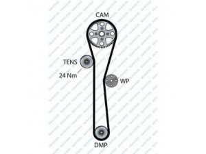 DAYCO 94910 paskirstymo diržas 
 Techninės priežiūros dalys -> Papildomas remontas
1172000QA0, 1680600QA0, 8200035834