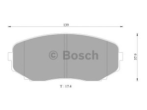 BOSCH 0 986 AB2 373 stabdžių trinkelių rinkinys, diskinis stabdys 
 Techninės priežiūros dalys -> Papildomas remontas