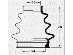 BORG & BECK BCB6065 gofruotoji membrana, kardaninis velenas 
 Ratų pavara -> Gofruotoji membrana
33217510624, 33217510625