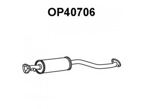 VENEPORTE OP40706 priekinis duslintuvas 
 Išmetimo sistema -> Duslintuvas
852904, 90409369, 90443372