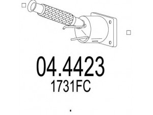MTS 04.4423 katalizatoriaus keitiklis 
 Išmetimo sistema -> Katalizatoriaus keitiklis
1731FC
