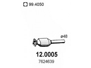 ASSO 12.0005 katalizatoriaus keitiklis 
 Išmetimo sistema -> Katalizatoriaus keitiklis
7624639, 7748871, 7624639, 7748871
