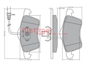 METZGER 1170196 stabdžių trinkelių rinkinys, diskinis stabdys 
 Techninės priežiūros dalys -> Papildomas remontas
7D0 698 151D, 7D0 698 151F