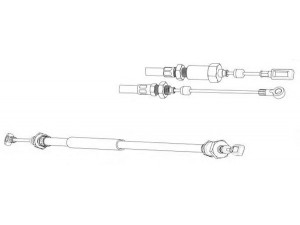 KAWE CT02180 trosas, stovėjimo stabdys 
 Stabdžių sistema -> Valdymo svirtys/trosai
4745V7, 4745V7