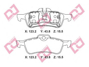 DJ PARTS BP2337 stabdžių trinkelių rinkinys, diskinis stabdys 
 Techninės priežiūros dalys -> Papildomas remontas
34216761288, 34216762871, 34216770252