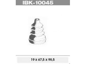 IPS Parts IBK-10045 gofruotoji membrana, kardaninis velenas