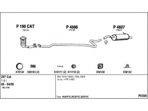 FENNO PE806 išmetimo sistema 
 Išmetimo sistema -> Išmetimo sistema, visa