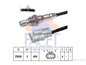 FACET 10.7550 lambda jutiklis 
 Variklis -> Variklio elektra
22690-0W000, 22690-0W001, 22690-1N400