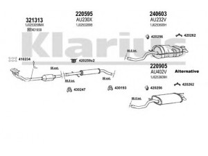 KLARIUS 930702E išmetimo sistema 
 Išmetimo sistema -> Išmetimo sistema, visa