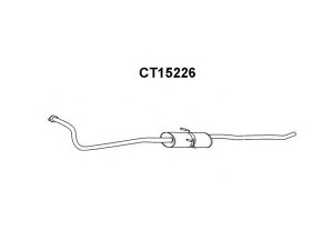 VENEPORTE CT15226 priekinis duslintuvas 
 Išmetimo sistema -> Duslintuvas
1705F2, 1705F3, 1705P7, 1705P8