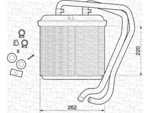 MAGNETI MARELLI 350218071000 šilumokaitis, salono šildymas 
 Šildymas / vėdinimas -> Šilumokaitis
504026720