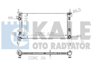 KALE OTO RADYATÖR 320600 radiatorius, variklio aušinimas 
 Aušinimo sistema -> Radiatorius/alyvos aušintuvas -> Radiatorius/dalys
1330.V0, 51 790 709, 51790709, 1330.V0