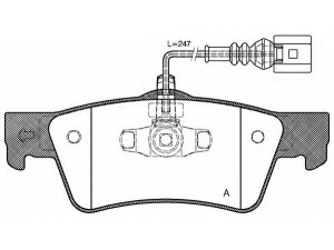 OPEN PARTS BPA1187.02 stabdžių trinkelių rinkinys, diskinis stabdys 
 Techninės priežiūros dalys -> Papildomas remontas
7L6698451, 7L6698451C