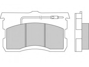 E.T.F. 12-0017 stabdžių trinkelių rinkinys, diskinis stabdys 
 Techninės priežiūros dalys -> Papildomas remontas
1D5402984M, 1D540298SY, 1D5417740D