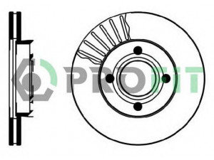 PROFIT 5010-0193 stabdžių diskas 
 Stabdžių sistema -> Diskinis stabdys -> Stabdžių diskas
431615301A, 443615301A, 443615301B