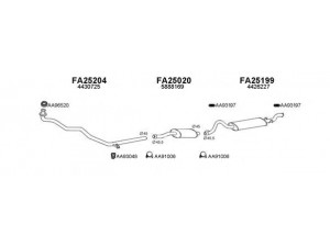 VENEPORTE 250289 išmetimo sistema 
 Išmetimo sistema -> Išmetimo sistema, visa