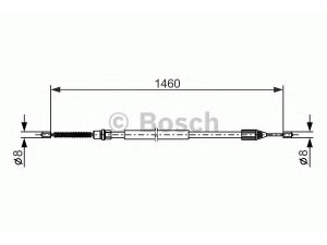 BOSCH 1 987 477 646 trosas, stovėjimo stabdys 
 Stabdžių sistema -> Valdymo svirtys/trosai
77 00 427 498