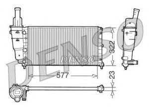 DENSO DRM09096 radiatorius, variklio aušinimas 
 Aušinimo sistema -> Radiatorius/alyvos aušintuvas -> Radiatorius/dalys
46465021, 7774531