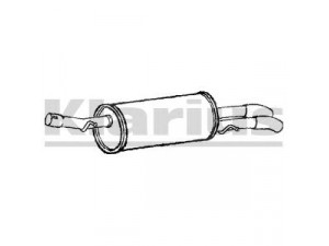 KLARIUS AU354P galinis duslintuvas 
 Išmetimo sistema -> Duslintuvas
4B0253609FJ, 4B0253609FJ