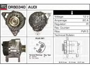 DELCO REMY DRB0340 kintamosios srovės generatorius 
 Elektros įranga -> Kint. sr. generatorius/dalys -> Kintamosios srovės generatorius
058903016A, 058903016B, 058903016E