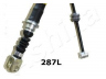ASHIKA 131-02-287L trosas, stovėjimo stabdys 
 Stabdžių sistema -> Valdymo svirtys/trosai
4643017050