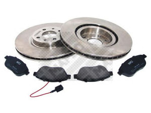 MAPCO 47013 stabdžių rinkinys, diskiniai stabdžiai 
 Stabdžių sistema -> Diskinis stabdys -> Stabdžių remonto rinkinys