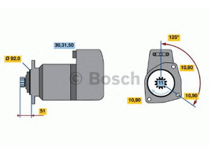 BOSCH 0 001 417 016 starteris