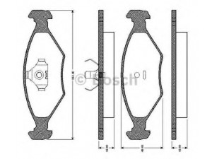 BOSCH 0 986 TB2 155 stabdžių trinkelių rinkinys, diskinis stabdys 
 Techninės priežiūros dalys -> Papildomas remontas
ZBC 698 151 B, 5882942, 5882984