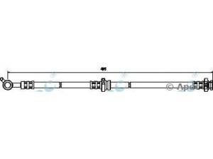 APEC braking HOS3578 stabdžių žarnelė 
 Stabdžių sistema -> Stabdžių žarnelės
462108H510, 462108H51A